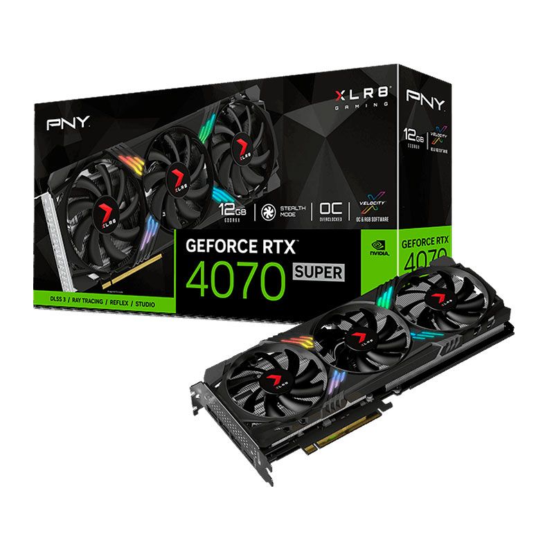 にーページ RTX 4070 SUPER 12GB PNY XLR8 | PC Builder